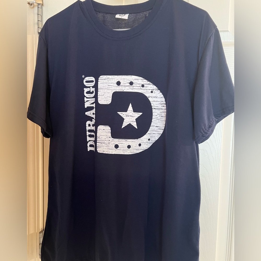 Men’s Navy large Durango logo Tee